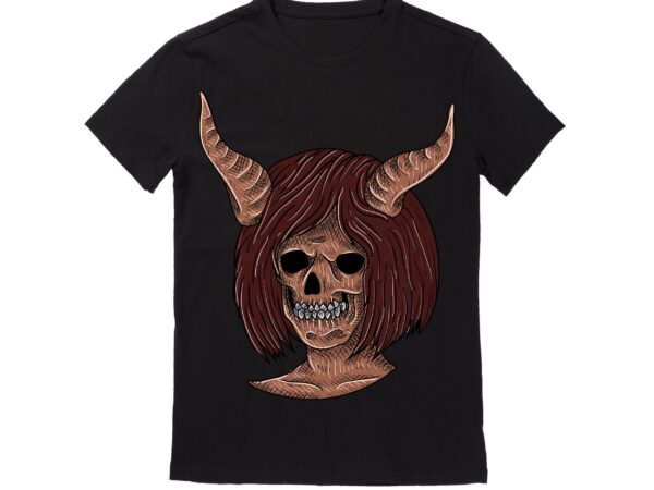 Human skull vector best t-shirt design illustration45