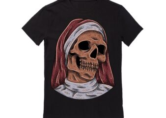 Human Skull Vector Best T-shirt Design Illustration46