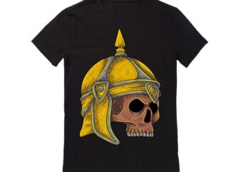 Human Skull Vector Best T-shirt Design Illustration 50