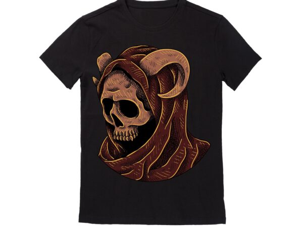 Human skull vector best t-shirt design illustration 54