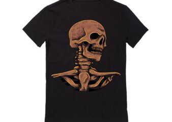 Human Skull Vector Best T-shirt Design Illustration58