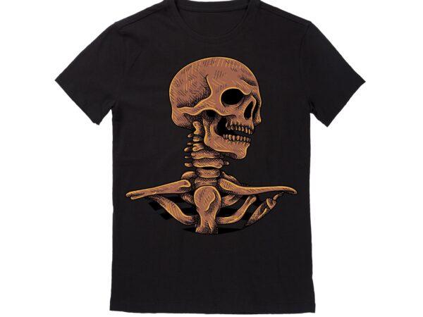 Human skull vector best t-shirt design illustration58