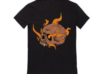 Human Skull Vector Best T-shirt Design Illustration60