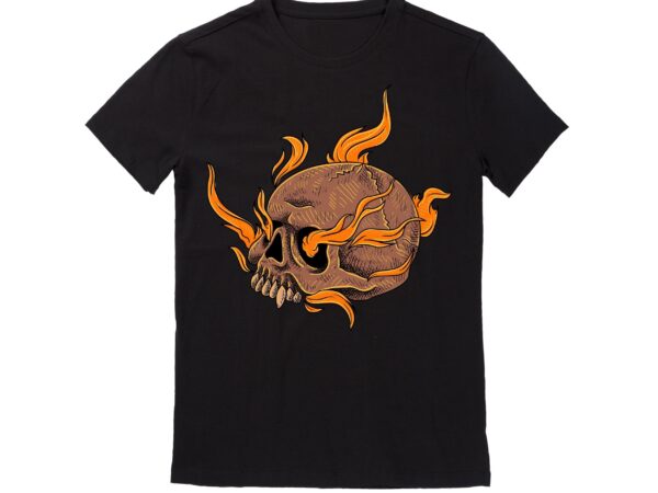 Human Skull Vector Best T-shirt Design Illustration60