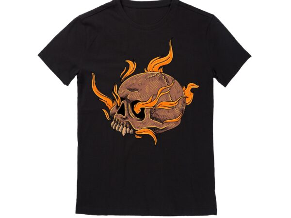 Human skull vector best t-shirt design illustration60