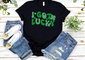 I Got Lucky, I Got Pregnant T-Shirt Design, Pregnancy Announcement, Couple St