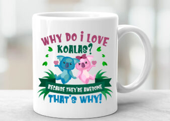 I Love Koalas Mug , Cute Koala Mug,Koala Bear Mug, Koala Coffee Mug ,Koala Lover Mug,Cute Koala Gift Idea,Funny Koala Gift Mug 1 t shirt design for sale