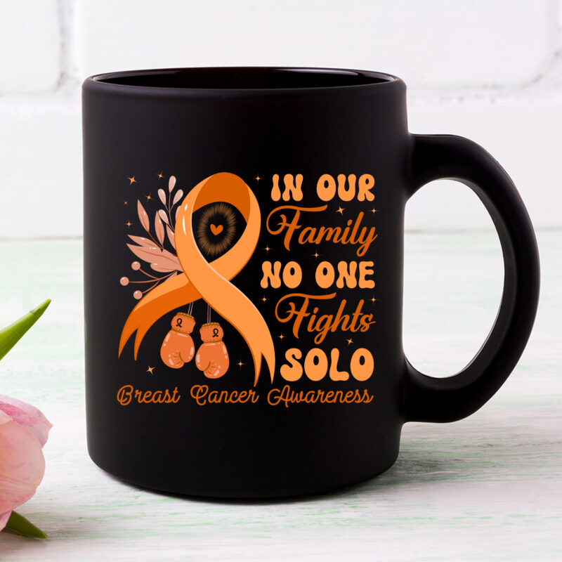 In March We Wear Orange For Multiple Sclerosis Cancer Awareness Rainbow Groovy NC 2302
