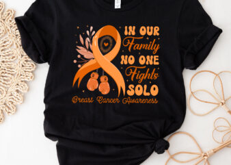 In March We Wear Orange For Multiple Sclerosis Cancer Awareness Rainbow Groovy NC 2302 t shirt design for sale