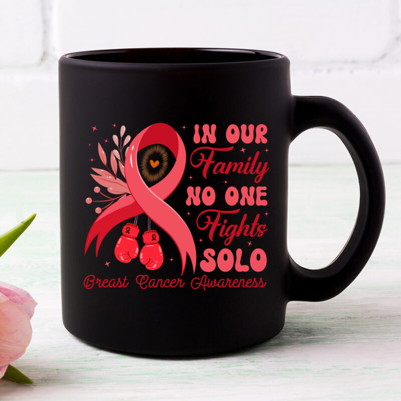 In Our Family No One Fights Solo, Custom Cancer T-Shirt Design, Head _ Neck Cancer Awareness Support Family Women, NC 2302