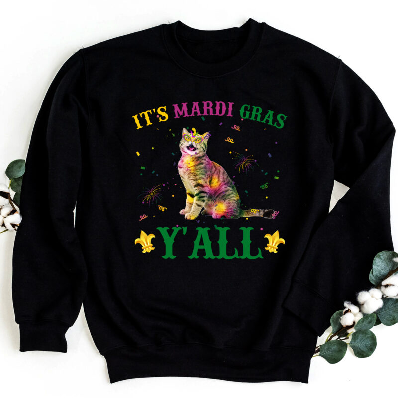 It_s Mardi Gras Y_all CAT Lover, CAT Mardi Gras, Owl Gift PC_