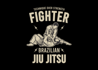 JIU JITSU FIGHTER 2 vector clipart
