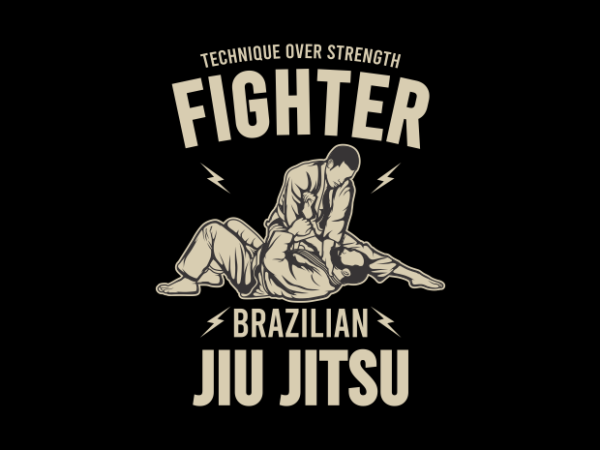 Jiu jitsu fighter 2 vector clipart