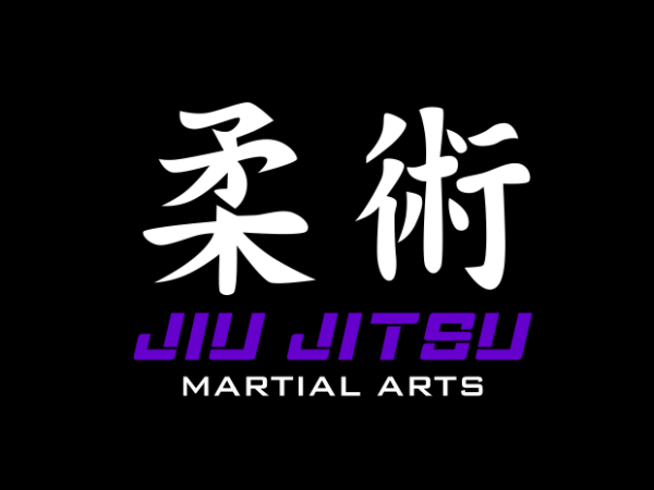 Jiu jitsu kanji vector clipart