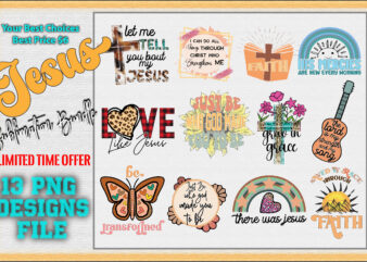 Jesus & Faith Sublimation Bundle vector clipart