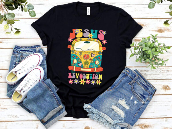 Jesus revolution christian faith based jesus christ t-shirt pl