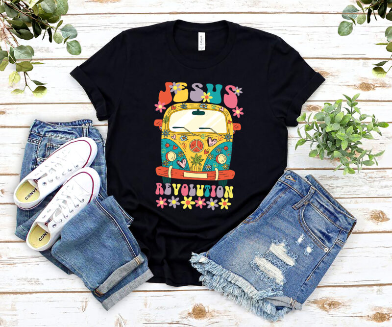 Jesus Revolution Christian Faith Based Jesus Christ T-Shirt PL