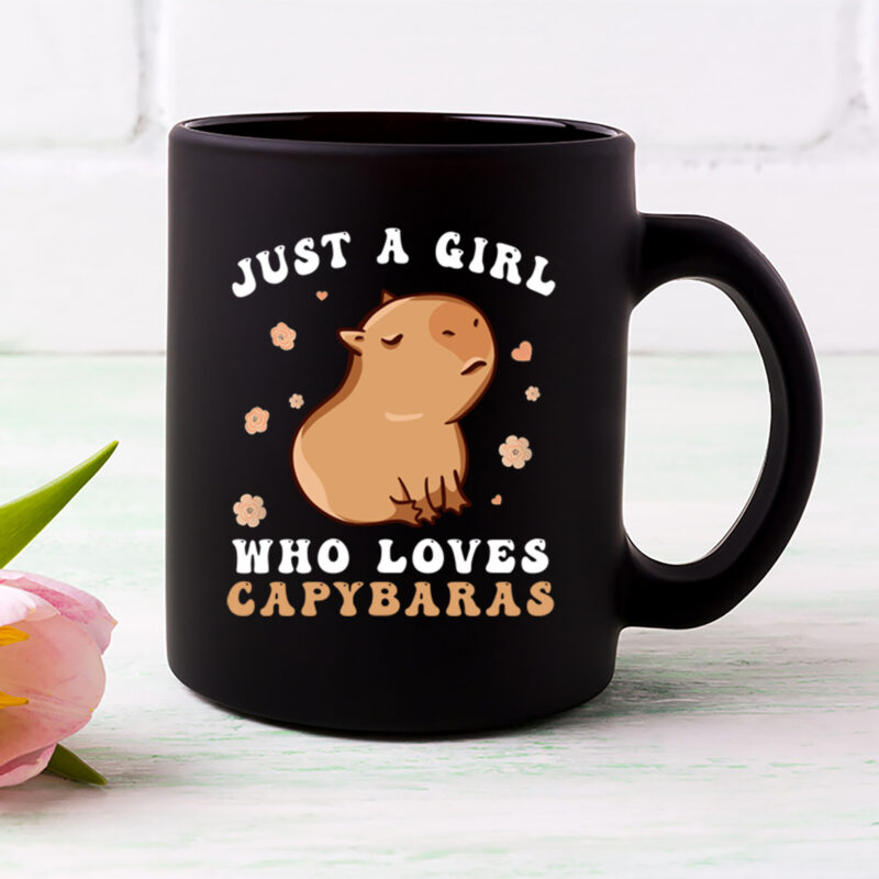 Just A Girl Who Lovers Capybara Funny Animal Lovers Cavy Capy NL 0202