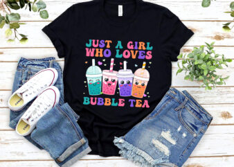 Just A Girl Who Loves Bubble Tea Girls Boba Tea Groovy NL 2002