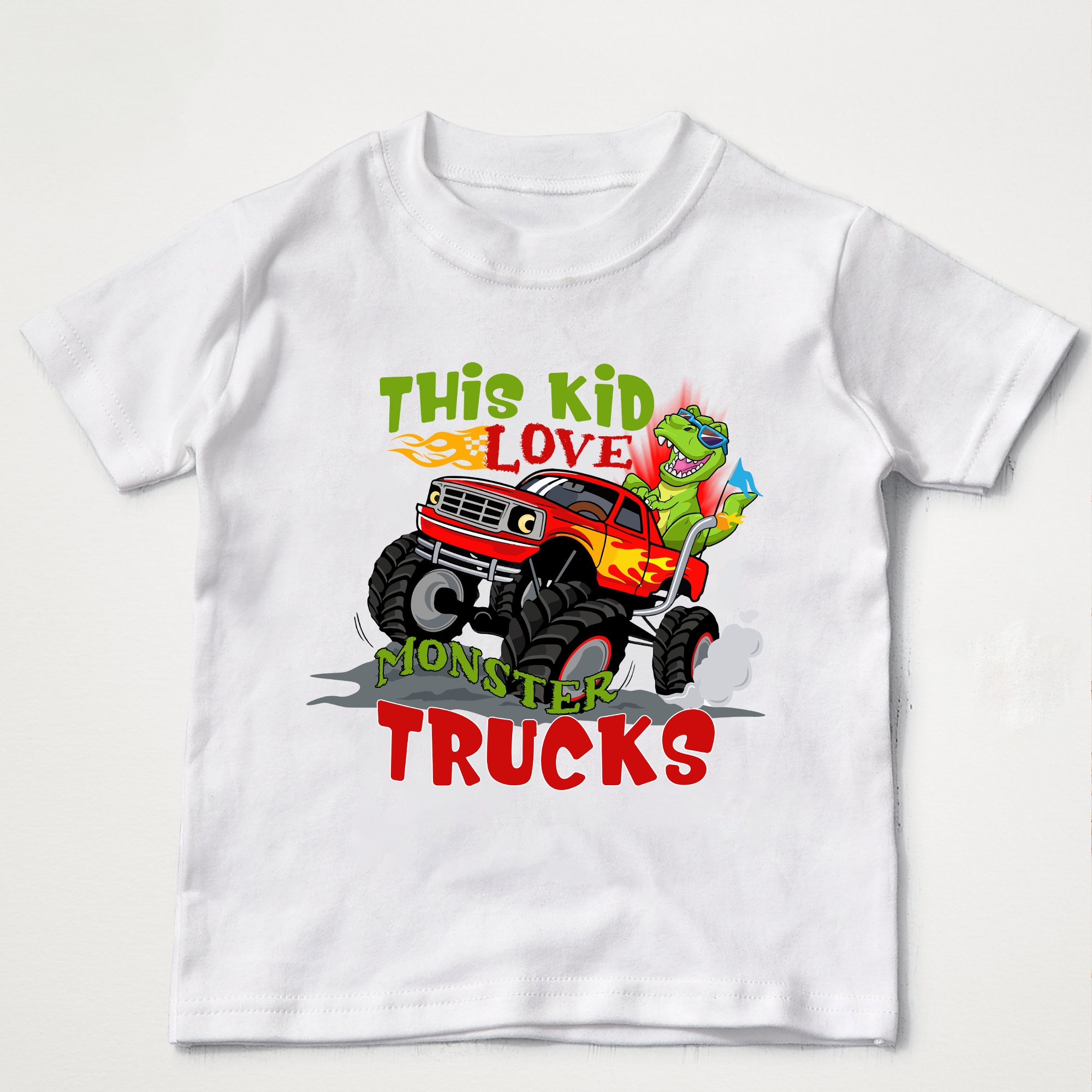 This Kid Loves Monster Trucks Tee Shirt This Kid Loves Monster Trucks Tee Shirt