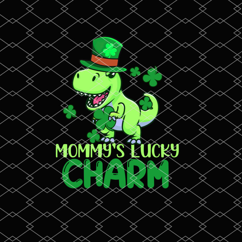 Kids St Patricks Day Boys Kids Toddlers Mommys Lucky Charm T-Rex NL 1502