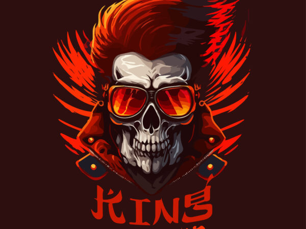 Skull rider t-shirt vector illustration.