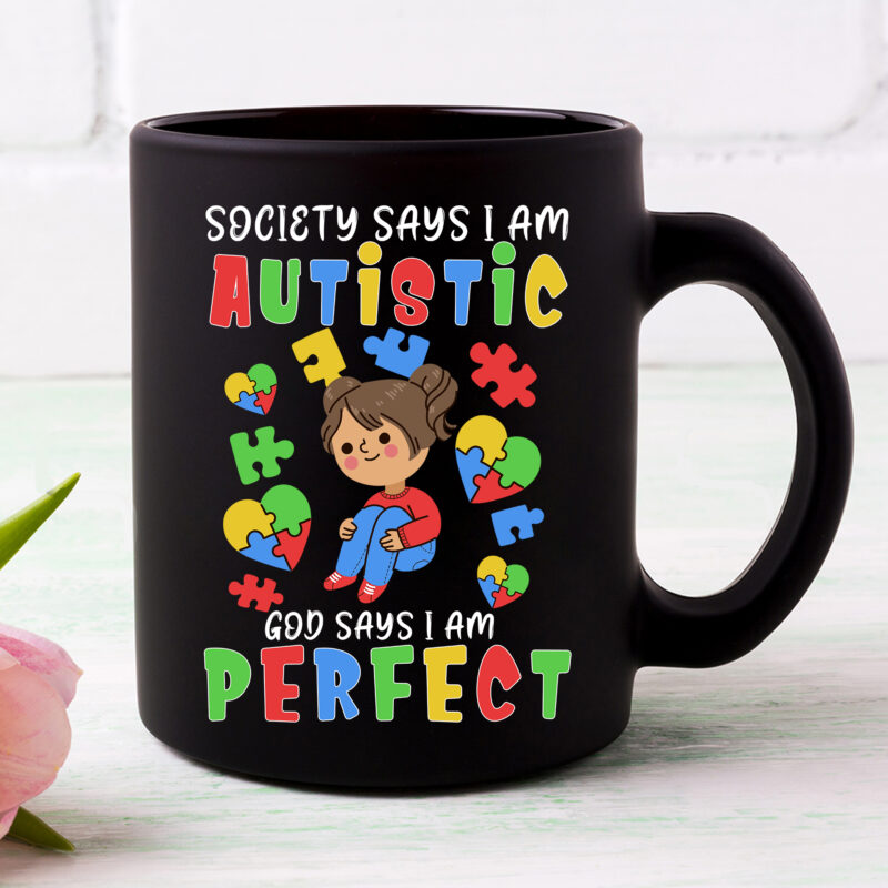 Kiss My Aspergers Autistic Autism Awareness Puzzle Supporter NC 3101
