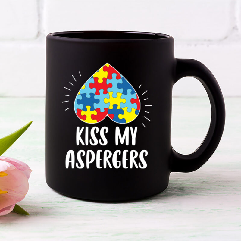 Kiss My Aspergers Autistic Autism Awareness Puzzle Supporter NL 0102