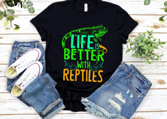 Life Is Better With Reptiles Leopard Gecko Crested Gecko Lizard NL 0102