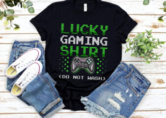 Lucky Gaming Shirt Funny Video Game Controller Retro Gamer NL 0102