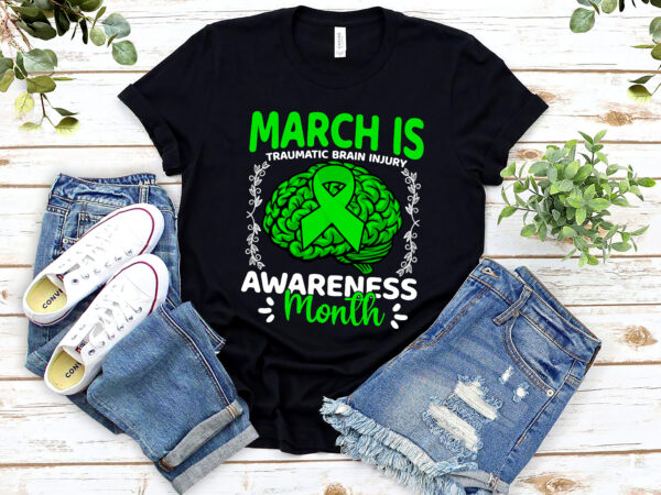 March is traumatic brain injury month surgery tbi survivor nl 0702 t shirt designs for sale