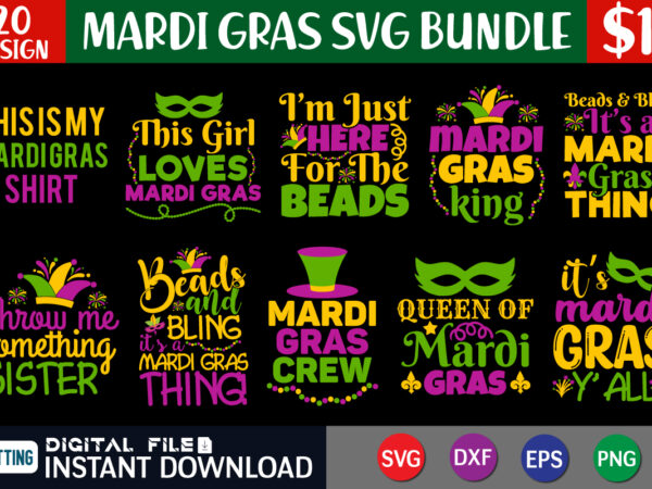 Mardi gras svg bundle, mardi gras carnival svg, fat tuesday carnival svg, mardi gras shirt svg, mardi gras cut file, mardi gras png, mardi gras cut file t shirt designs for sale