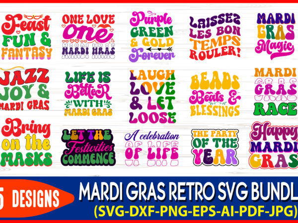 Mardi gras retro svg t-shirt design bundle, mardi gras retro svg design, mardi gras t-shirt design