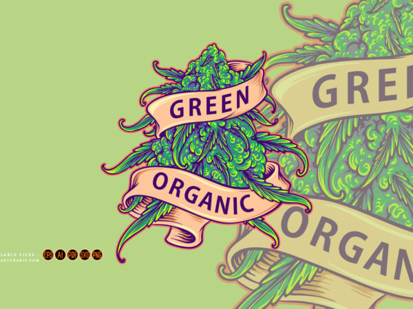 Marijuana leaf plant organic logo cartoon illustrations t shirt designs for sale Marijuana leaf plant organic logo cartoon illustrations t shirt designs for sale