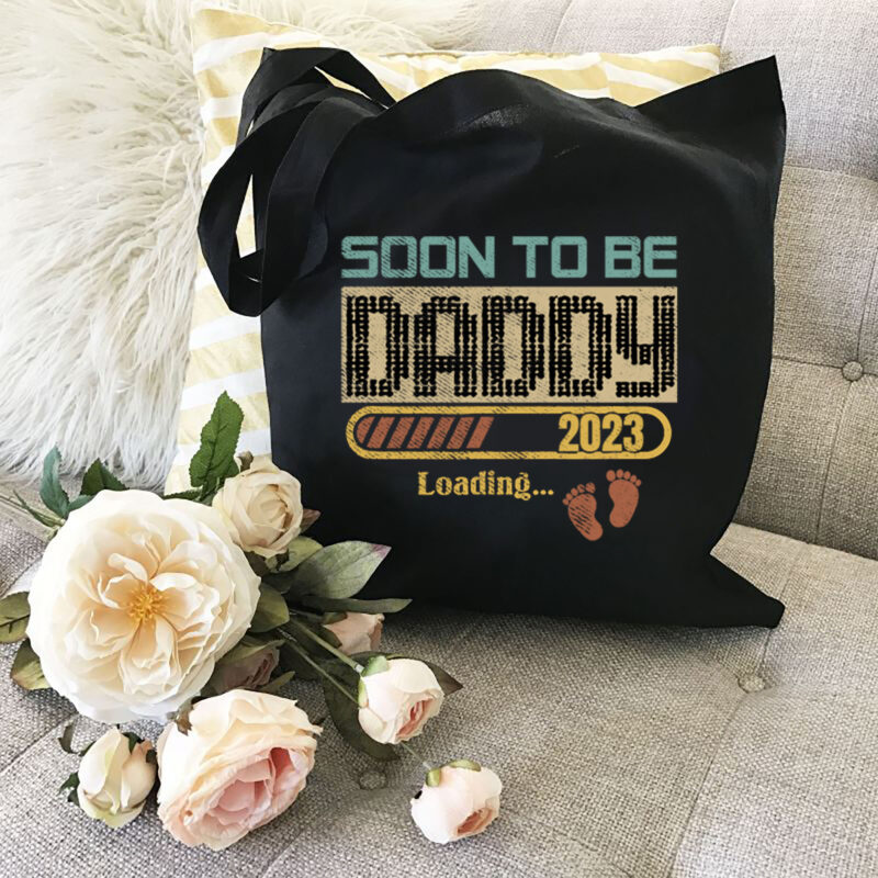 Mens Soon To Be Daddy Est.2023 New Dad Pregnancy Retro Vintage NL 1502
