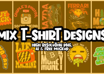 Mix T-Shirt Bundle, T-Shirt Designs, Discounted Offer, Graphic t-shirt design, typography t-shirt design