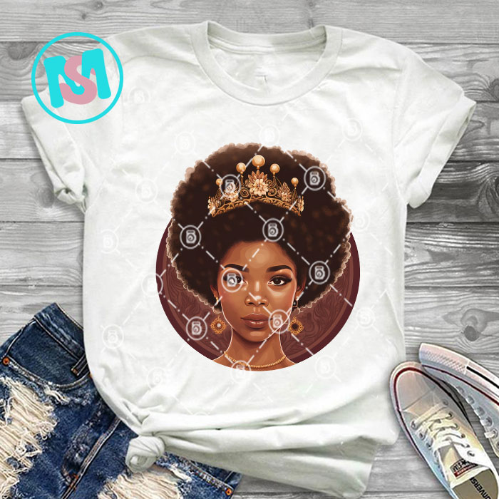 Afro Black Queen History Bundle, Afro Woman, African American, Black Girl, Afro Queen, Black Woman