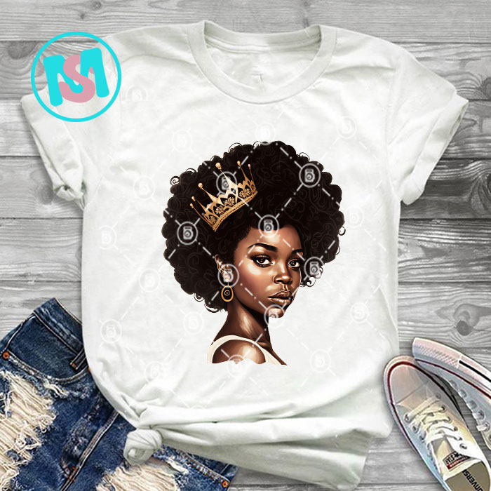 Afro Black Queen History Bundle, Afro Woman, African American, Black Girl, Afro Queen, Black Woman