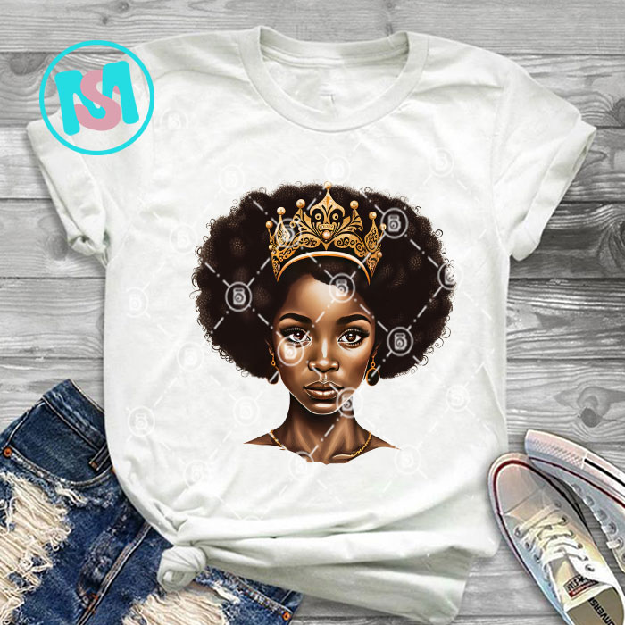 Afro Black Queen History Bundle, Afro Woman, African American, Black Girl, Afro Queen, Black Woman