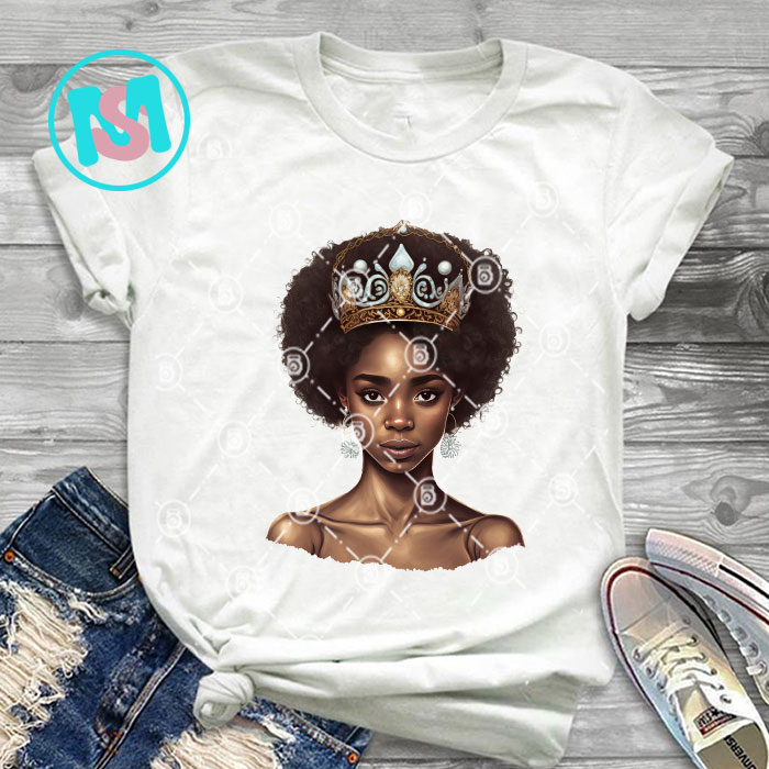 Afro Black Queen History Bundle, Afro Woman, African American, Black Girl, Afro Queen, Black Woman