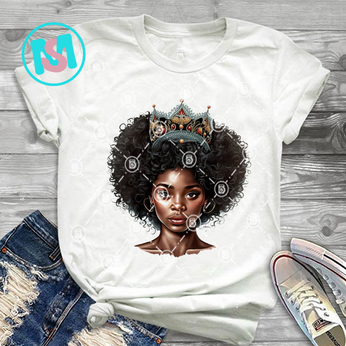 Afro Black Queen History Bundle, Afro Woman, African American, Black Girl, Afro Queen, Black Woman