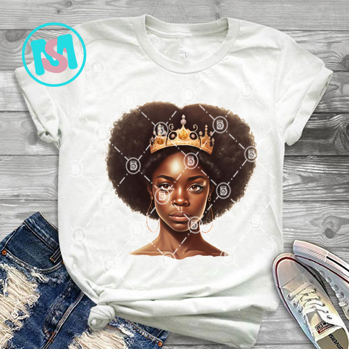 Afro Black Queen History Bundle, Afro Woman, African American, Black Girl, Afro Queen, Black Woman