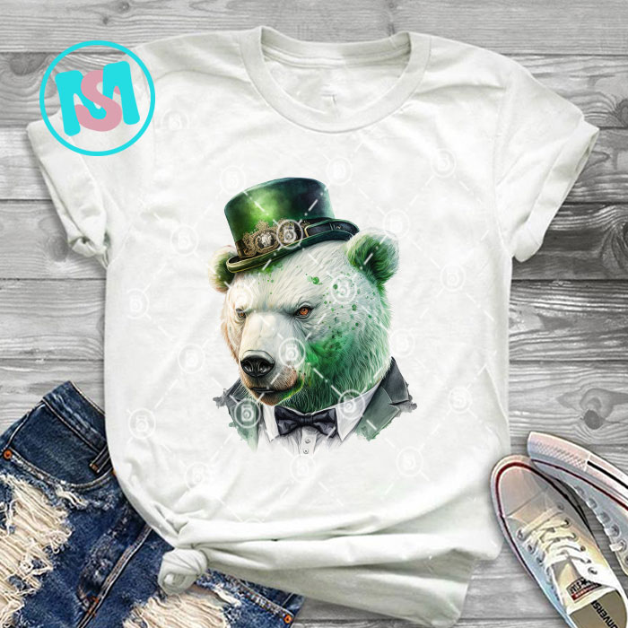 Gangster Animals St.patrick day Bundle part 2, Irish Day PNG, Animals PNG