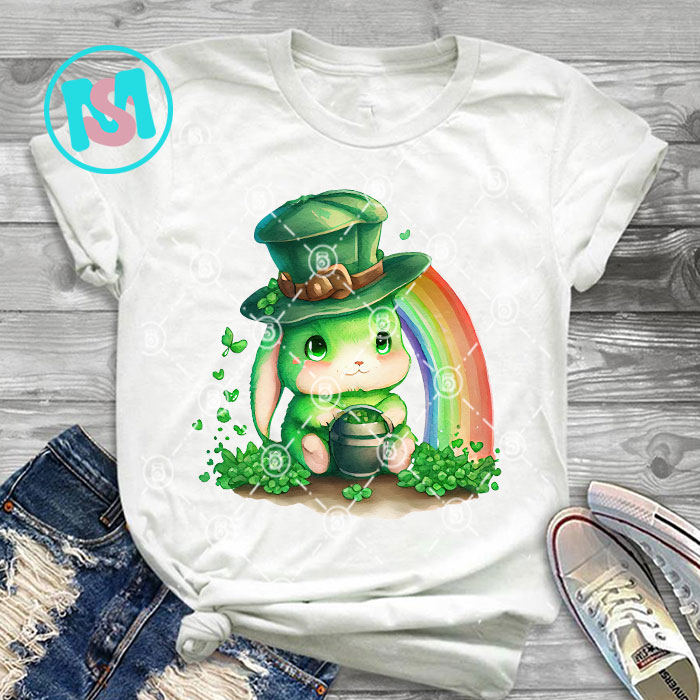 Cute Animals Patrick Bundle, Irish Day PNG, St.patrick's Day PNG, Animals PNG