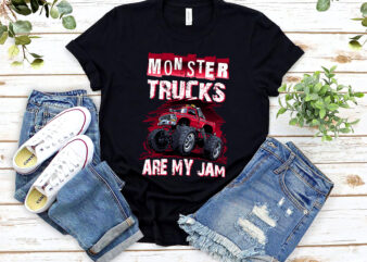 Monster Truck Are My Jam For Monster Truck Lovers Men Kids Boys NL 1002 t shirt designs for sale