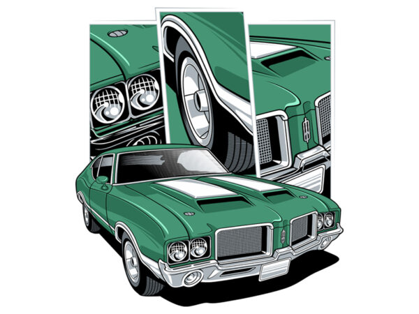 Muscle car 02 t shirt designs for sale
