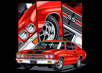 Muscle car 06 t shirt designs for sale