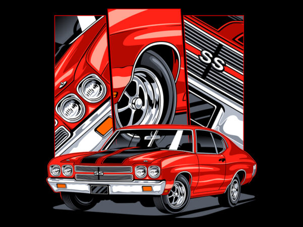 Muscle car 06 t shirt designs for sale