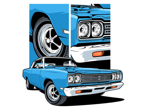 Muscle car 08 t shirt designs for sale