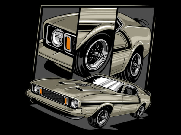 Muscle car 12 t shirt designs for sale